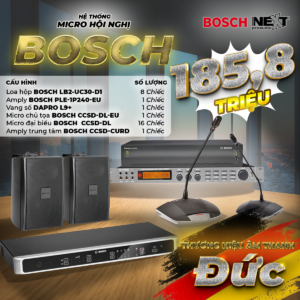 Lắp đặt âm thanh hội nghị Bosch
