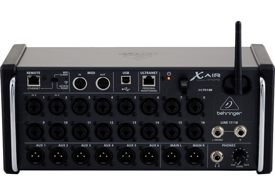 Mixer Behringer X Air XR18 Thon Case Bundle - Giải pháp âm thanh chuyên nghiệp cho sân khấu và phòng thu