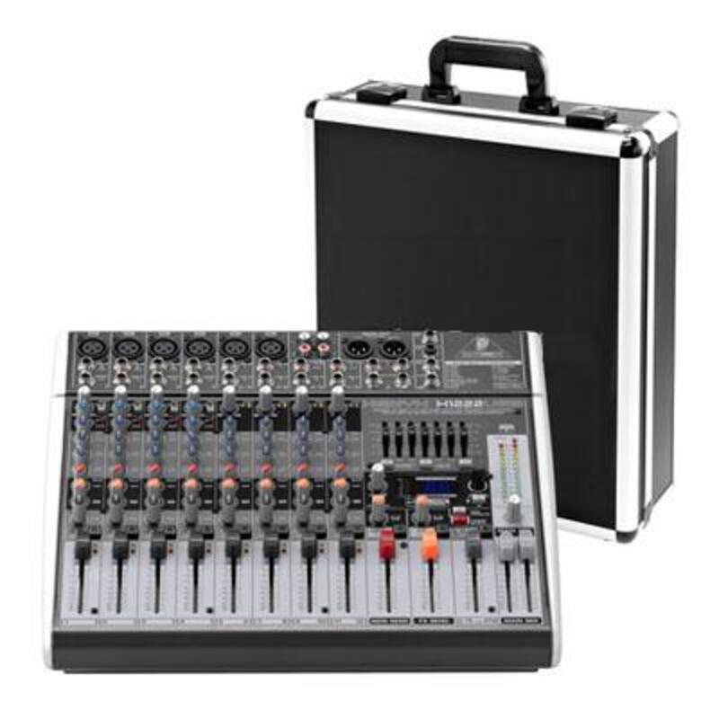 Mixer Behringer Xenyx X1222 USB Case - Thiết bị âm thanh chuyên nghiệp cho các ứng dụng trực tiếp và phòng thu