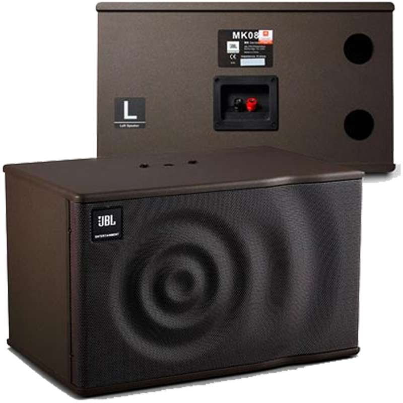 JBL MK08 có hình dạng hộp chữ nhật cân xứng, dễ dàng lắp đặt trên tường hoặc kệ tivi
