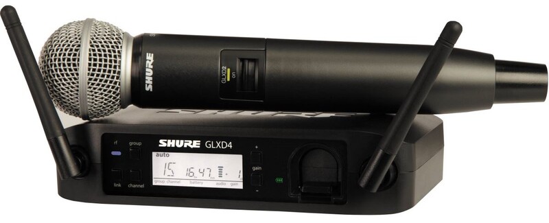Micro không dây cầm tay Shure GLXD24/SM58 - Sự lựa chọn hoàn hảo cho các buổi biểu diễn âm nhạc