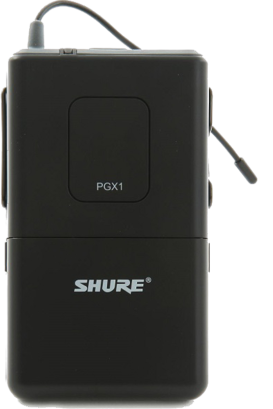 Thiết kế bộ phát Shure PGX1 với các cạnh cong, tạo nên sự linh hoạt