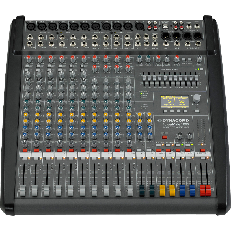 Mixer Dynacord PM1000-3-UNIV là một thiết bị âm thanh chuyên nghiệp, được thiết kế để phục vụ cho các ứng dụng âm thanh trực tiếp và ghi âm