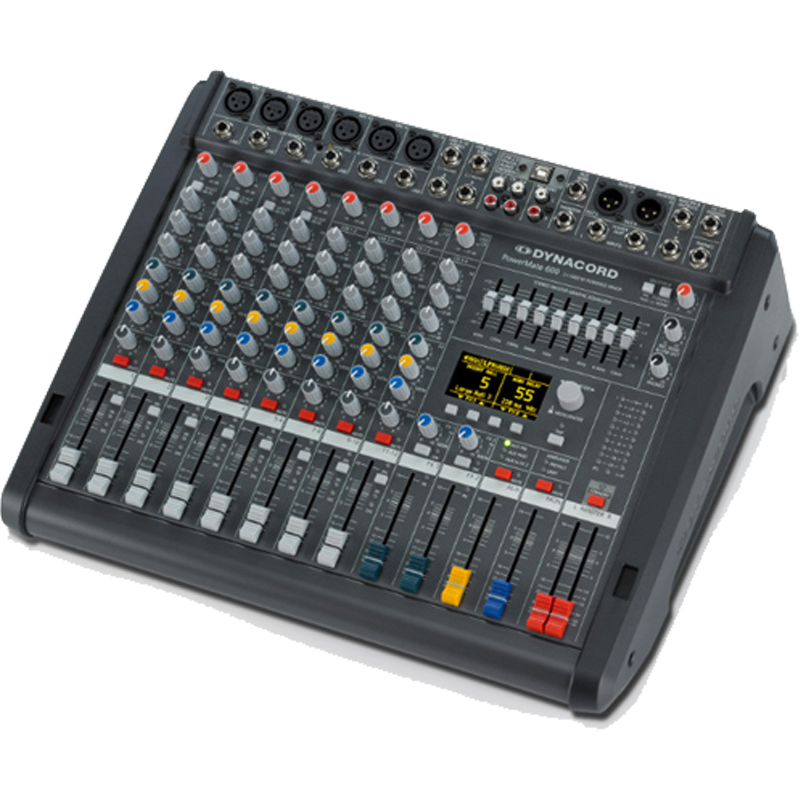 Mặt trước của Mixer DC-CMS600-3-MIG có thiết kế kiểu để bàn, rất hợp lý và khoa học, giúp bạn dễ dàng điều khiển và quan sát được các thông số âm thanh
