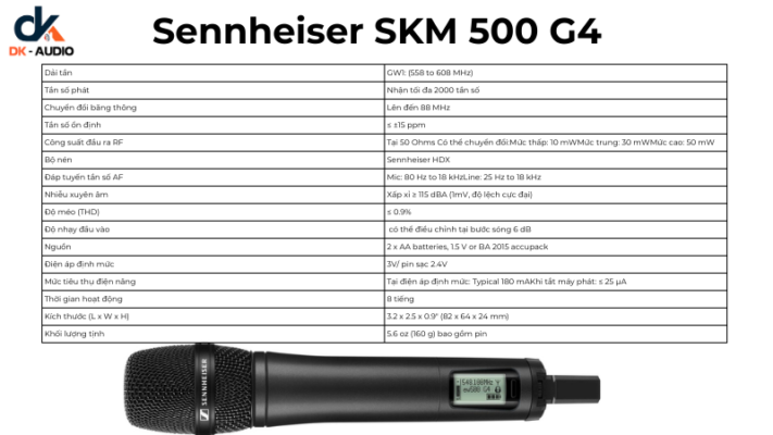 Micro hội thảo Sennheiser SKM 500-G4 